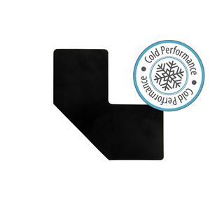 LongLife CP - Marcatura del Pavimento L-Angolo, autoadesivo 75mm, Nero, 50 pz / Confezione.- LGCP-75-L-06 - Product Image 2