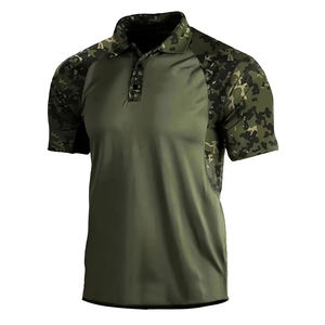 Nueva tendencia de moda para hombre, camisa Polo con estampado de camuflaje, ajuste relajado, camisa Polo informal de verano, camisa informal transpirable holgada - Product Image 1