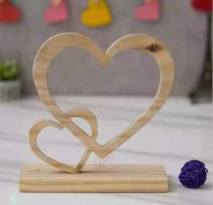 Giáng Sinh Bảng Trang Trí Nội Thất Trang Trí Tùy Chỉnh Tên Gia Đình Cây Bằng Gỗ Trái Tim Khắc - Product Image 2