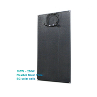 Panneau solaire flexible à couche super mince de 100W 200W de l'utilisation à la maison de balcon de ROHS cellules solaires de C.-B. modules solaires flexibles monocristallins