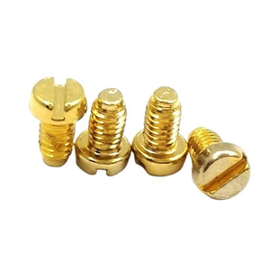 Tornillo de Cabeza Ranurada de Latón con Rosca Mecánica para Diversas Aplicaciones - Product Image 1