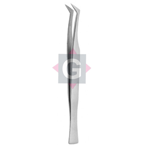 Pinzas de pestañas de alta calidad Pinzas de Punta curva de acero inoxidable Herramientas injertadas de pestañas de volumen - Product Image 4