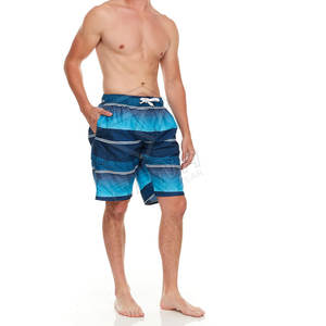 Men's 100% Cotton Gym Shorts High Street Quick Dry Board Beach Shorts Swim Trunk Comfortable <b>Elastic</b> <b>Waistband</b> Breathable Casual - Product Image 2