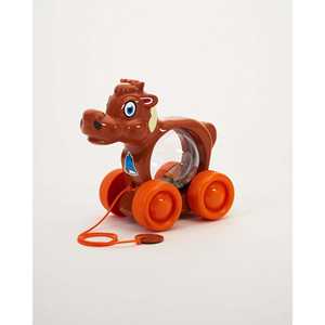 Vache musical en plastique à tirer, compagnon de la ferme pour les enfants - Product Image 1