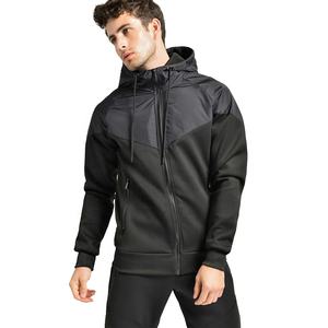 Survêtement d'entraînement 2 pièces élégant de haute qualité pour hommes Logo personnalisé Polaire d'hiver Fitness Streetwear Grande taille Écologique Décontracté - Product Image 3
