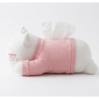Boîte à mouchoirs en peluche de style américain avec un design pratique pour le rangement des mouchoirs - Product Image 2