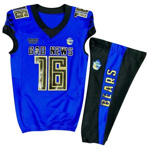 Uniforme de fútbol americano de sarga de aparejos personalizados de alta calidad 2025, ropa deportiva, conjuntos de uniformes de fútbol personalizados, servicio OEM ODM - Product Image 1