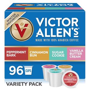 Victor Allen's Coffee Winter Wonderland Variety Pack, 96 Count, Single Serve Coffee Pods - Product Image 1