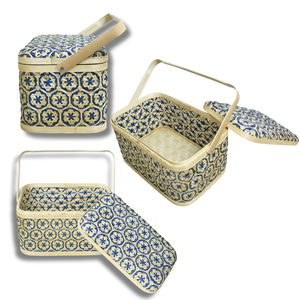 Producto superior: cestas de regalo versátiles para pícnic diseñadas para divertirse al aire libre, incluidos artículos de cocina sostenibles y almacenamiento de alimentos - Product Image 1