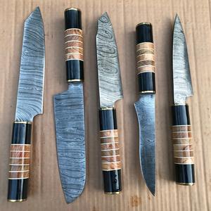 Juego de Cuchillos de Cocina y Chef en Acero de Damasco, Uso Profesional, Calidad Garantizada, con Bolsa de Cuero, Juego de Cubiertos - Product Image 1