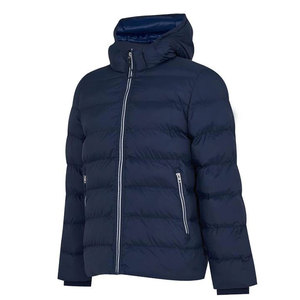 High Quality Men's Winter Hooded Puffer Jacket Stand Collar 100% Polyester Breathable <b>Windproof</b> Eco-Friendly Sustainable - Product Image 2