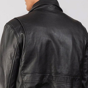 Vêtements décontractés saison d'hiver col personnalisé vestes en cuir à la mode pour hommes/nouveau design vestes en cuir à la mode pour hommes - Product Image 4