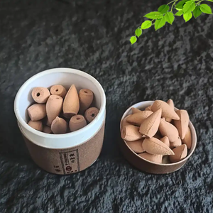 Ensemble de porte-encens en céramique fait main avec cône émetteur de fumée, utilisation aromatique toute saison - Product Image 4