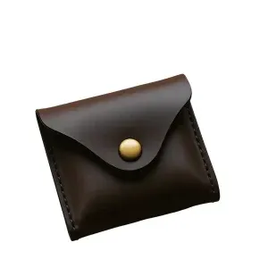 Monedero de Cuero Genuino Hecho a Mano con Cierre de Broche - Product Image 3