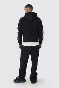 เสื้อฮู้ดแบบสวมหัวพิมพ์480GSM หนาเสื้อฮู้ดสำหรับผู้ชายผ้าฝ้าย100% โอเวอร์ไซส์ออกแบบโลโก้ได้ตามต้องการ - Product Image 2