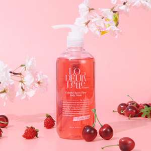 Gel douche hydratant LODEURLETTE ENGLAND COLORFIT CHERRY FLEUR, soin hydratant pour la peau, 1000 ml - Product Image 6