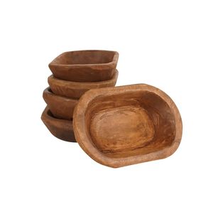 Bol à pâte à bougie en bois au design unique Cadeaux décoratifs de Noël Festival vide pour la fabrication de bougies - Product Image 2