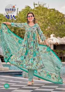 การสนับสนุน/การออกแบบที่เขียวชอุ่มของผู้ใหญ่กางเกงผ้ามัสลินแบบอินเดียพร้อม dupatta กับงานเย็บปักถักร้อยและลูกไม้ผู้ส่งออก - Product Image 2