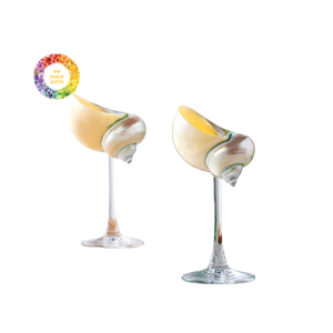 Copa de vino alta hecha a mano, Concha natural, copa de vino, diseño creativo, regalo de bandeja de concha, Copa interesante de decoración de gama alta - Product Image 4
