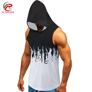 OEM Custom Logo Winter New Design Unisex Muscle Workout Sports Gym <b>Sleeveless</b> <b>Hoodie</b> Bodybuilding Tank Top Gym Wear - Product Image 4