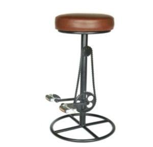 Nouveau Design moderne tabouret de Bar, chaîne de vélo pédale en fer rétro industriel hauteur réglable vélo roue Design chaise de bar - Product Image 1