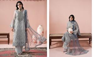 pakistani <b>3</b> pc dress suits for women swiss organza in pakistan salwar kameez women dress women clothing - Product Image 2