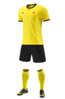 Derniers ensembles d'arbitres de football pour adultes Maillot d'arbitre de football professionnel respirant pour hommes