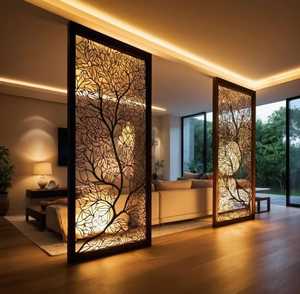 Divisores de Habitaciones Modulares Cortados con Láser Luxora |   Biombos Decorativos Personalizados, Biombos Flexibles para Interiores de Viviendas - Product Image 1