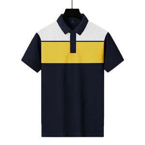 Polo personnalisé 100% coton de l'usine OEM pour hommes, vêtements de travail anti-rides à manches courtes, maillot doux et respirant personnalisé - Product Image 4