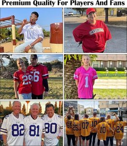 Conjunto de Jersey de entrenamiento de uniforme de fútbol americano personalizado de alta calidad Camiseta de fútbol americano cosida de talla grande de alta calidad - Product Image 4
