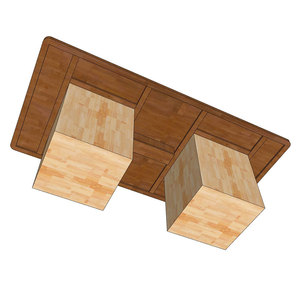 Contemporary Minimalist Rectangular Meeting <b>Table</b> 240x120cm with Rubber Wood Legs for Conference Room & Hotel (BH68008) - Product Image 6