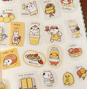 สติกเกอร์ไดคัทแบบ DIY ไวนิลกันน้ำคุณภาพสูงพิมพ์ลายน่ารักสติ๊กเกอร์ตกแต่งสำหรับบัญชีแยกประเภทด้วยมือ - Product Image 3