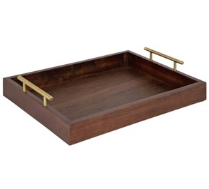 Meilleure vente Plateau de service en bois de luxe fait à la main Personnaliser plateau de service décoratif en bois de qualité supérieure Plateau de service en forme de rectangle - Product Image 1