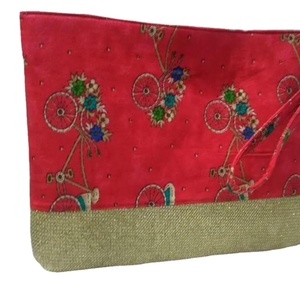 Pochette de soirée de luxe tendance pour femme, avec motif floral en strass et chaîne, capacité jusqu'à 1L, vente en gros - Product Image 1