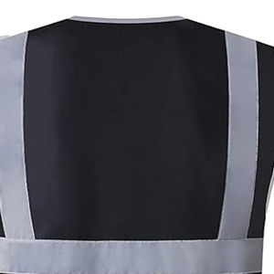 Veste de sécurité haute visibilité à plusieurs poches, personnalisable avec logo, conforme aux normes ANSI Classe 1 et EN ISO Classe 2 - Product Image 2