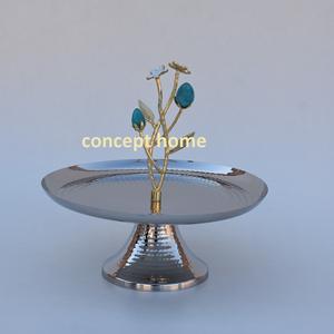 Best Selling Elegant Flower Design Modern Eco-Friendly Metal <b>Cake</b> <b>Stand</b> with Customizable Options for Restaurant Hotel Use - Product Image 3