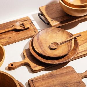 Placa de carga de madera y bambú, placa de carga moderna y lujosa para casa, Hotel, restaurante, bodas, fiestas, gran cantidad, venta al por mayor - Product Image 4