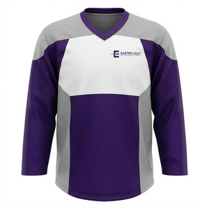 Camiseta Deportiva Moderna de Hockey sobre Hielo Personalizada, Transpirable, de Secado Rápido, Sublimada, Venta al Por Mayor - Product Image 1