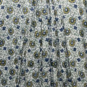 เดรสยาวพิมพ์ลายดอกไม้หลากสีผ้าฝ้ายพรีเมียมสำหรับผู้หญิง คอวี แขนสามส่วน สไตล์ชาติพันธุ์ ดีไซน์เนอร์คุรตี - Product Image 2