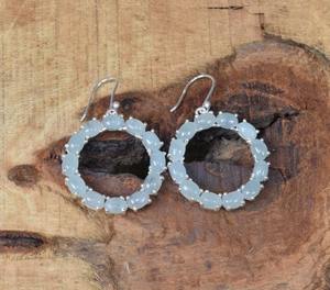 Pendientes de Plata de Ley 925 Chapados en Oro con Aguamarina, Joyería de Piedra Preciosa Sólida de Forma Ovalada para Mujer - Product Image 4