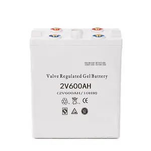 Accumulo di energia uso commerciale 2V 600AH GEL batteria per emergenza lungo tempo di alimentazione di Backup uso a prezzi all'ingrosso