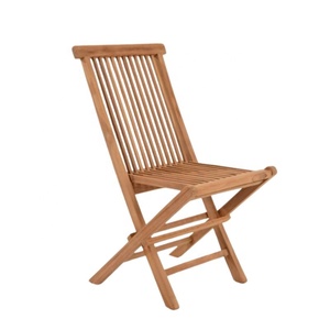 Silla Plegable Moderna de Madera de Teca, Silla de Café Minimalista Nórdica para Restaurante al Aire Libre, Banquete, Juego de Muebles de Cocina - Product Image 1