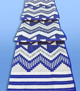 Tissu africain de qualité supérieure en coton tissé jacquard Royal Kente, pour cérémonies spéciales et mode de créateur exclusive, 51 pouces - Product Image 2