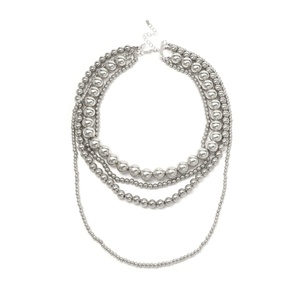 Collane a strati in oro massiccio, collana a più fili con perline, collana da sposa <span class=keywords><strong>per</strong></span> damigella d'onore, gioielli da <span class=keywords><strong>donna</strong></span> - Product Image 2