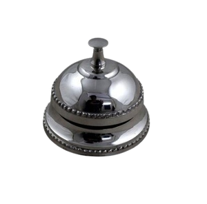 Sonnette de bureau en métal, fabrication artisanale, design gravé, sonnette de bureau pour hôtel, comptoir, service, employé, réception - Product Image 6