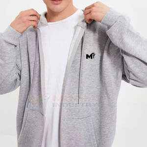 Sudadera con Capucha Extra Grande con Cierre, Corte Holgado, Estilo Urbano Unisex, Ropa Casual Transpirable - Product Image 1