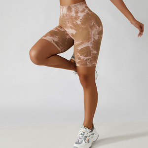 กางเกงขาสั้นเอวสูงไร้รอยต่อของผู้หญิงกางเกงขาสั้นผ้ายืดระบายอากาศได้ดีแห้งเร็วชุดเล่นกีฬาออกกำลังกาย - Product Image 4