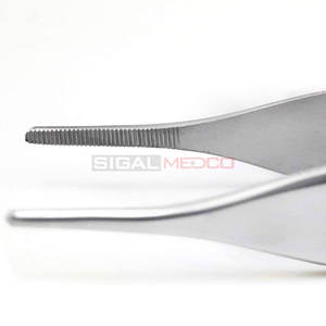 Pinzas Adson, Punta dentada de 12cm, acero inoxidable de alta calidad, totalmente reutilizable, Manual, certificado CE, instrumentos médicos dentales - Product Image 6