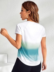 Nouveaux t-shirts Slim Fit unis pour femmes de dernière conception T-shirts en coton polyester de haute qualité en vente en gros - Product Image 2