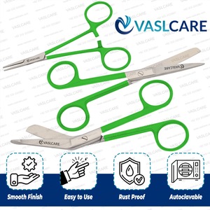 Juego de tijeras Vaslcare Premium Nursing, 3 uds., fórceps manuales con pinzas de vendaje quirúrgico hemostático - Product Image 3